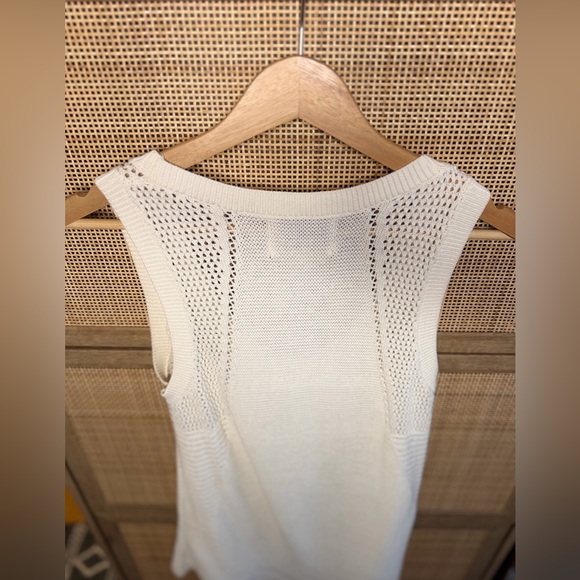 Banana Republic Heritage Cream Mesh Sweater Tank - Picture 6 of 6